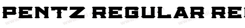 Pentz Regular Regula字体转换